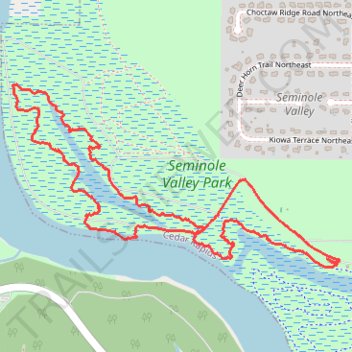 Bonanza Loop Trail - Seminole Valley Park trail, distance, elevation, map, profile, GPS track