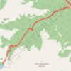 Bourgeau Lake trail, distance, elevation, map, profile, GPS track