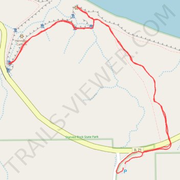 Hike from the parking lot to Hennepin Canyon overlook and to a bridge near the canyon trail, distance, elevation, map, profile, GPS track