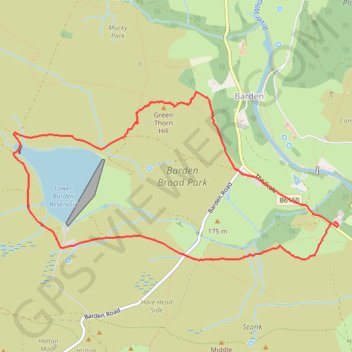 Barden Broad Park Loop trail, distance, elevation, map, profile, GPS track