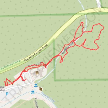 Placerita Canyon Ecology Loop Trail trail, distance, elevation, map, profile, GPS track