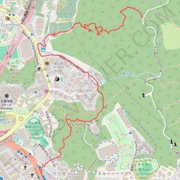 象山西石河 trail, distance, elevation, map, profile, GPS track