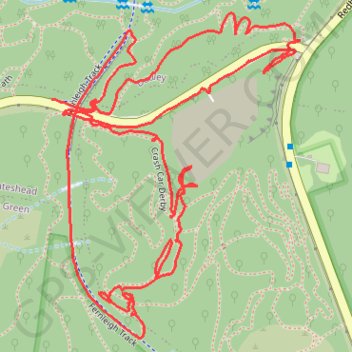 Afternoon Walk trail, distance, elevation, map, profile, GPS track
