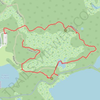 Maple Trail - Carver Park Reserve trail, distance, elevation, map, profile, GPS track