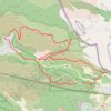 קוצים ומעלה אייק בכפירה trail, distance, elevation, map, profile, GPS track