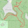 Arrowhead Trail and Natural Well Trail Loop in Monte Sano State Park trail, distance, elevation, map, profile, GPS track