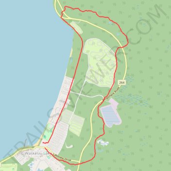 Red Deer Trail trail, distance, elevation, map, profile, GPS track