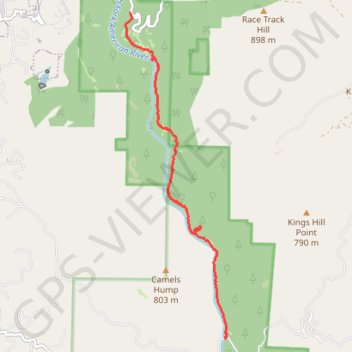 Auburn State Recreation Area trail, distance, elevation, map, profile, GPS track