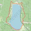 Devil's Lake Loop via West Bluff Trail, South Shore Boardwalk, Balanced Rock, East Bluff Trail and Elephant Rock in Devil's Lake State Park trail, distance, elevation, map, profile, GPS track