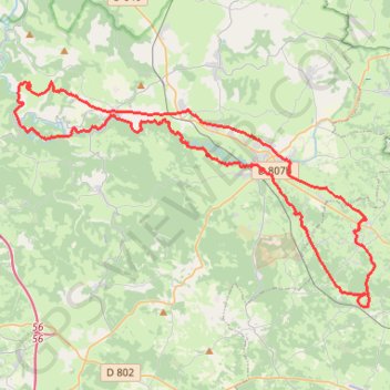Jusqu'à Rocamadour trail, distance, elevation, map, profile, GPS track