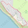St Andrews Beach and Ocean Drive sunset walk in Mornington Peninsula National Park trail, distance, elevation, map, profile, GPS track