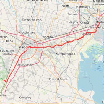 2022_DE_Thermengebiet-Padua-Mestre trail, distance, elevation, map, profile, GPS track
