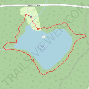 Kissinger Lake Loop Trail trail, distance, elevation, map, profile, GPS track