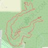 Indian Seats Loop Trail in Sawnee Mountain Preserve trail, distance, elevation, map, profile, GPS track