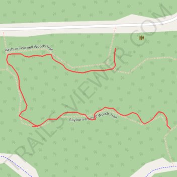 Rayburn-Purnell Woods Trail trail, distance, elevation, map, profile, GPS track