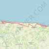 Arromanches PortenBessin trail, distance, elevation, map, profile, GPS track