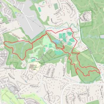 Rockburn Branch Park Loop - Elkridge trail, distance, elevation, map, profile, GPS track
