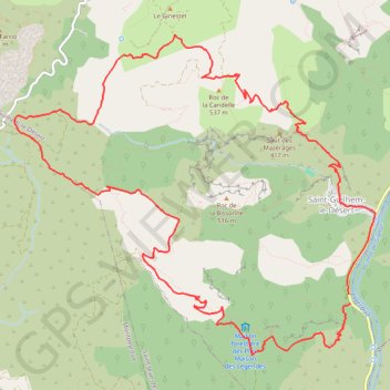 Saint-Guilhem-le-Désert- Cap de la Pousterle trail, distance, elevation, map, profile, GPS track