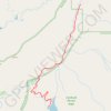 Colchuck Lake trail, distance, elevation, map, profile, GPS track