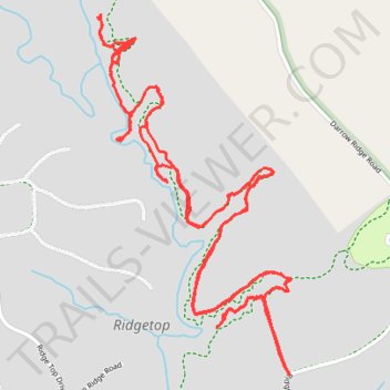 Ridgetop Horse trails trail, distance, elevation, map, profile, GPS track