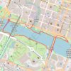 Central portion of the Ann & Roy Butler Trail including the Pfluger Bridge and South 1st Street Bridge trail, distance, elevation, map, profile, GPS track