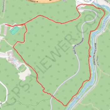 Rapids Bridge Loop via White Horse Trail and Black Horse Trail in Rock Creek Park and Piney Branch Parkway trail, distance, elevation, map, profile, GPS track