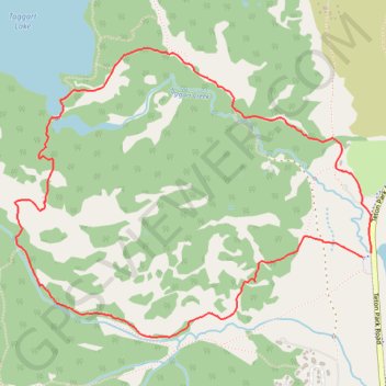 Taggart Lake Loop Trail in Grand Teton National Park trail, distance, elevation, map, profile, GPS track