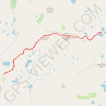 Five Lakes Basin trail, distance, elevation, map, profile, GPS track