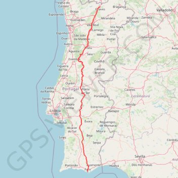 Estrada Nacional 2 'Faro a Chaves' (EN2) Traçado Completo trail, distance, elevation, map, profile, GPS track