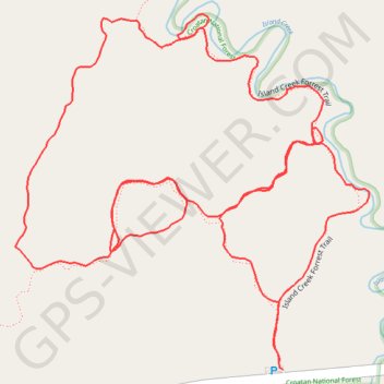 Afternoon hike at Island Creek Forest Walk Trail trail, distance, elevation, map, profile, GPS track