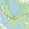 Gordon River Road trail, distance, elevation, map, profile, GPS track