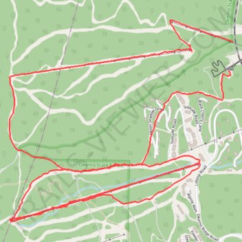 Jackson Gore Alpine Ski trail, distance, elevation, map, profile, GPS track