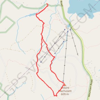 Mount Wachusett Loop via Bolton Pond Trail, Old Indian and Semuhenna Trail in Wachusett Mountain State Reservation trail, distance, elevation, map, profile, GPS track