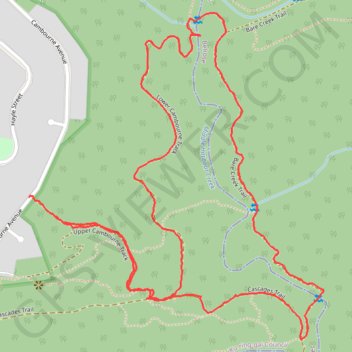 The Cambourne Loop trail, distance, elevation, map, profile, GPS track