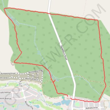 Eynesbury Trail trail, distance, elevation, map, profile, GPS track