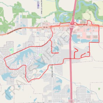 Columbus Running trail, distance, elevation, map, profile, GPS track