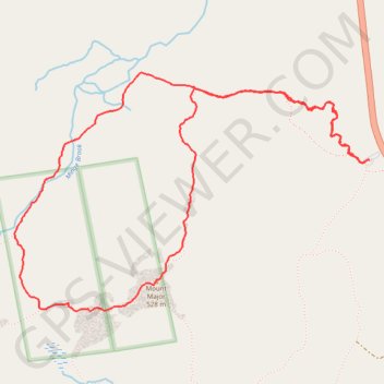 Mount Major Trail and Brook Trail Loop in Major Mountain State Forest trail, distance, elevation, map, profile, GPS track