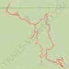 Central Verdugo Ridge trail, distance, elevation, map, profile, GPS track