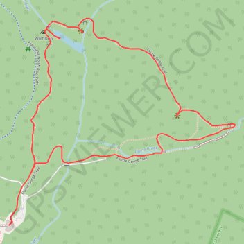 Flume Gorge Loop trail, distance, elevation, map, profile, GPS track