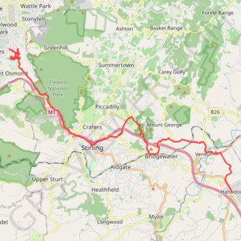 Pioneer Women’s Trail trail, distance, elevation, map, profile, GPS track