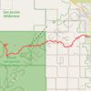 Cactus to Clouds trail, distance, elevation, map, profile, GPS track