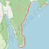 Ocean Path Trail in Acadia National Park trail, distance, elevation, map, profile, GPS track