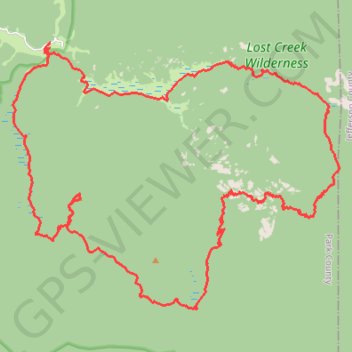 Bison Mountain Loop trail, distance, elevation, map, profile, GPS track