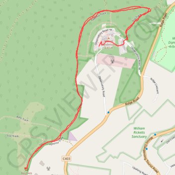Kyeema Track - Bourke's Lookout trail, distance, elevation, map, profile, GPS track