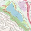 Walking around Lake Temescal trail, distance, elevation, map, profile, GPS track