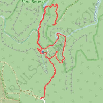 Lost City Walking Track in Gardens of Stone State Conservation Area trail, distance, elevation, map, profile, GPS track