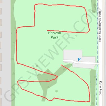 Horizon Park, Carol Stream trail, distance, elevation, map, profile, GPS track