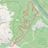 Cascade Falls Loop Trail in Patapsco Valley State Park trail, distance, elevation, map, profile, GPS track