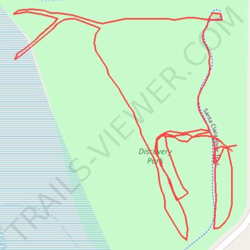 Discovery Park Loop Walk trail, distance, elevation, map, profile, GPS track
