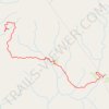 Fiery Gizzard Trail between Foster Falls Campground and Little Cove Campground trail, distance, elevation, map, profile, GPS track